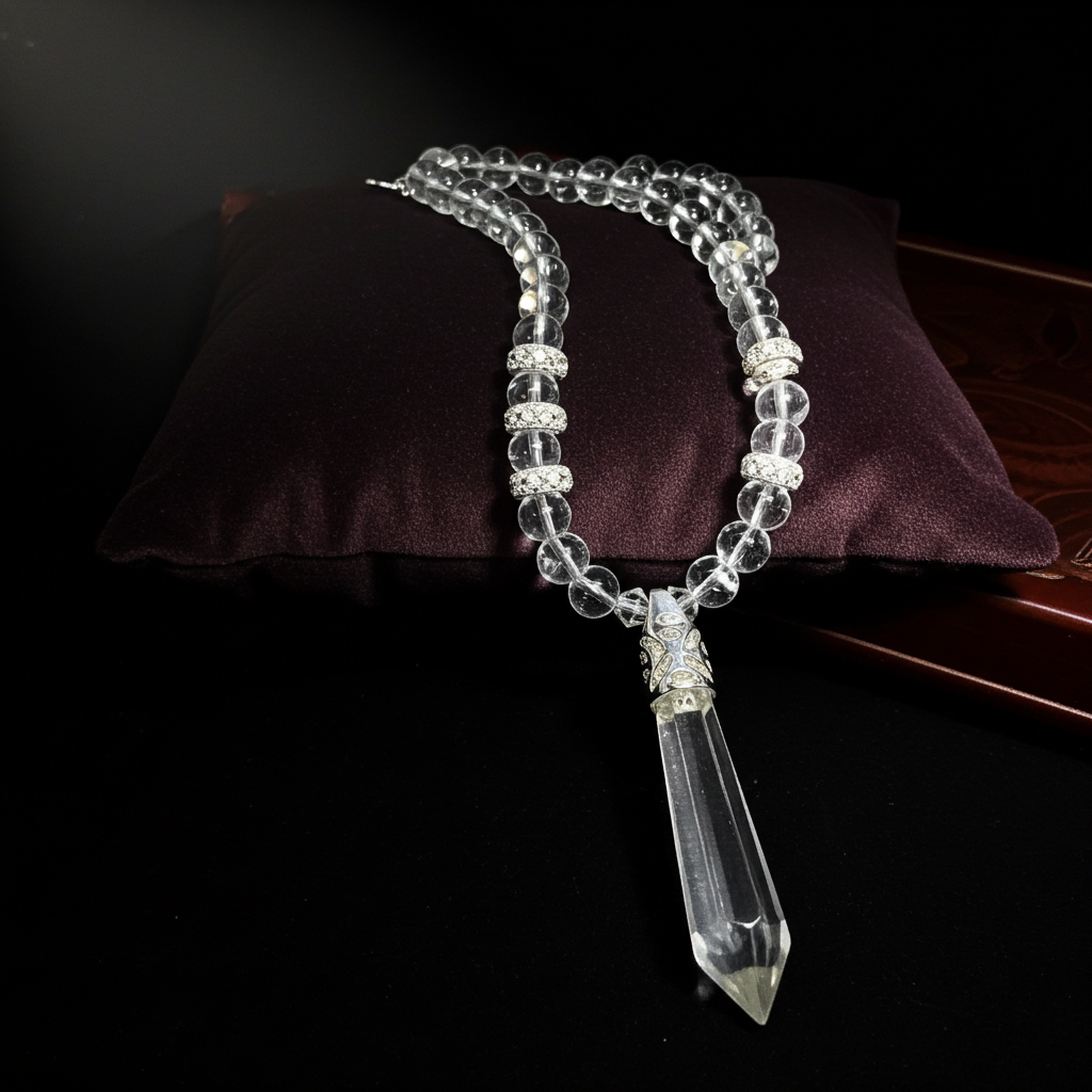 Crystal Quartz Clasps Necklace