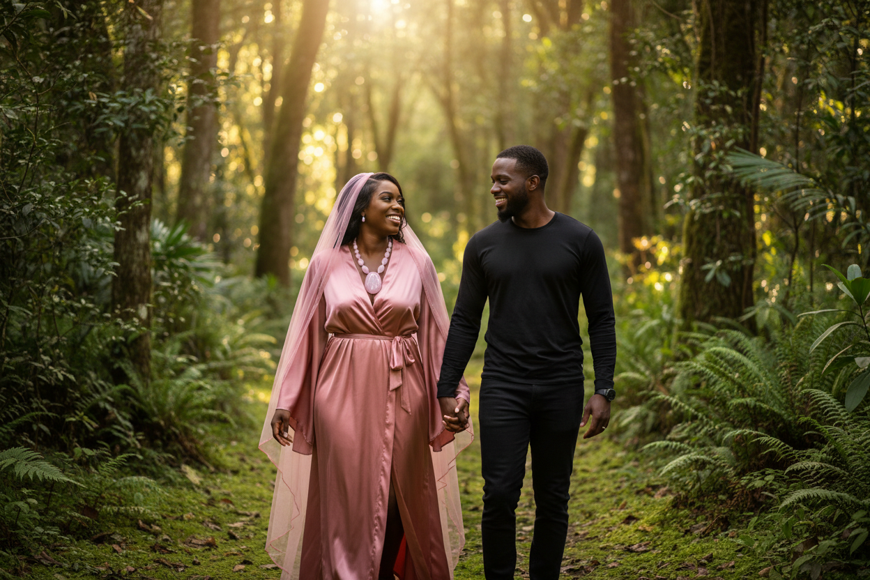 Women's Rose Quartz Grounded Healing Necklace