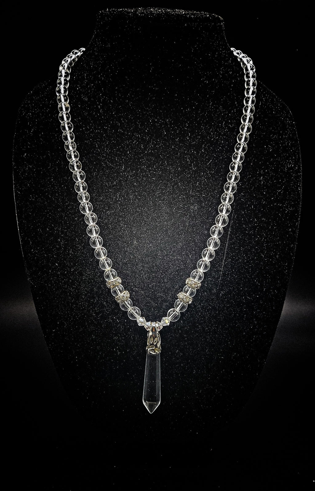 Crystal Quartz Clasps Necklace