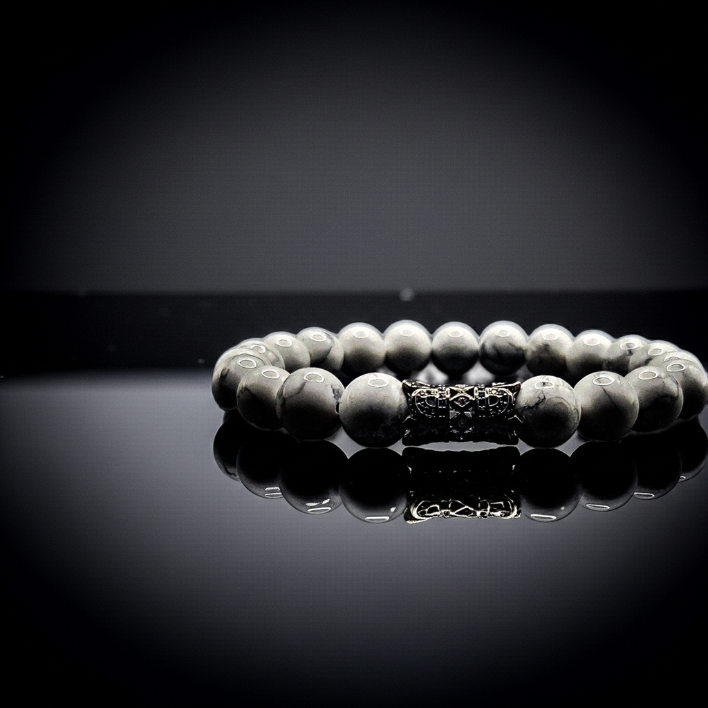 10mm White Howlite healing bracelet