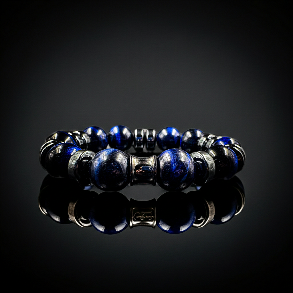 Men’s conquerer 14mm Tigers eye bracelet