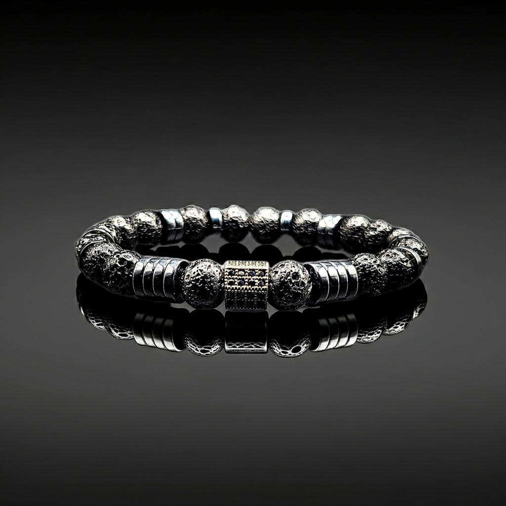 8mm Lava Rock Healing stretch bracelet