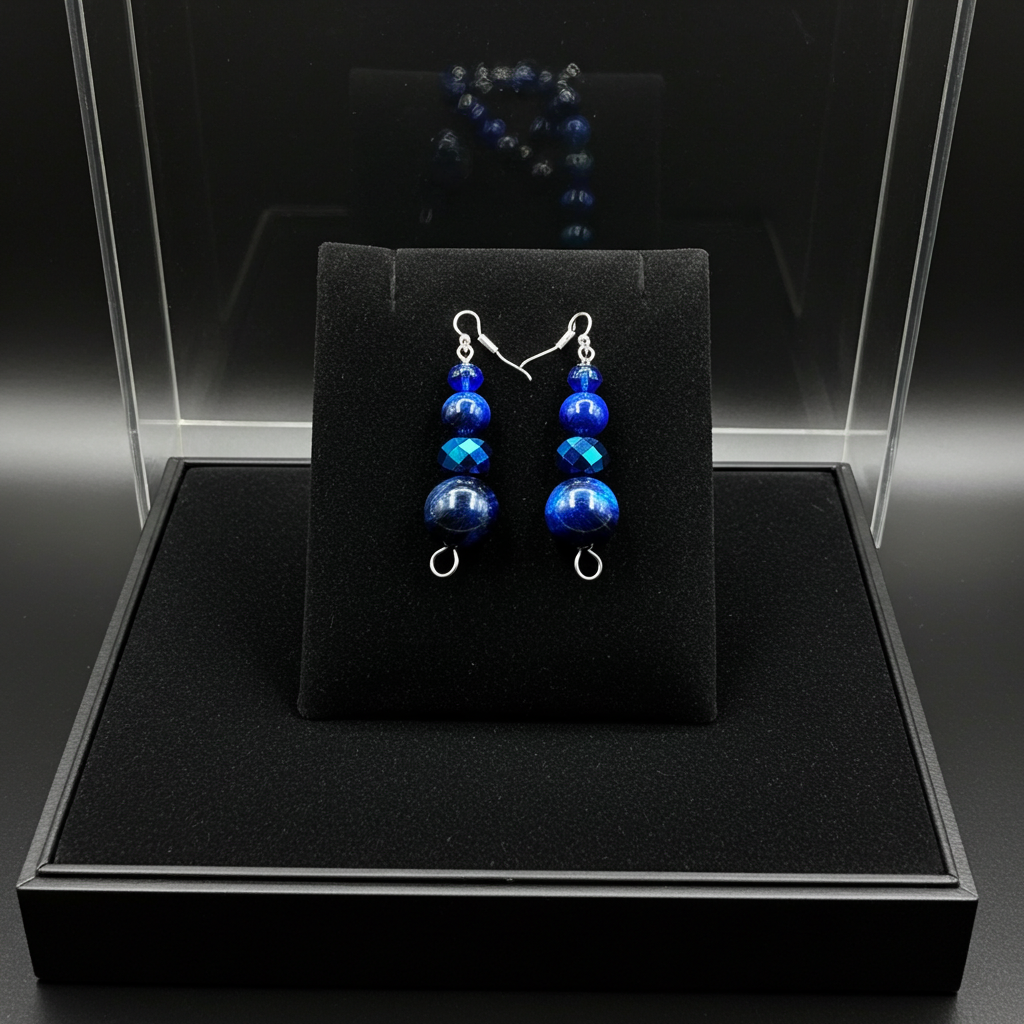 Blue Tiger's Eye jewelry set