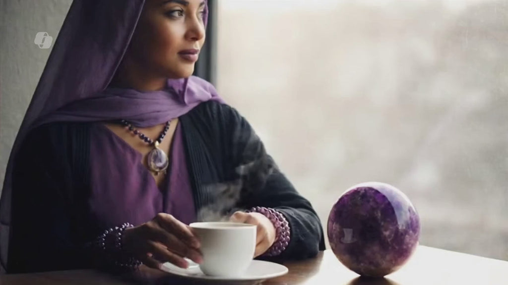 Women's Stainless Steel Spiritual Healing Crystal Stretch Bracelet