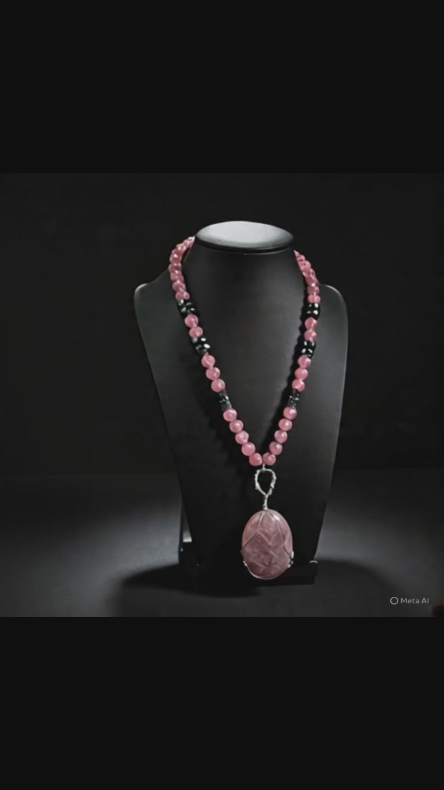 Women's Rose Quartz Grounded Healing Necklace