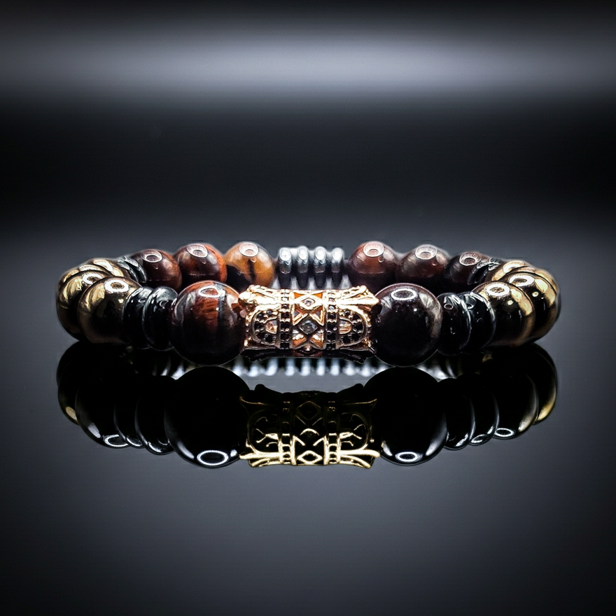 10mm Tiger's Eye Hematite