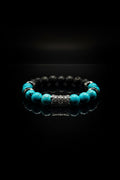 Men's/ Women's 10mm Turquoise stretch bracelet
