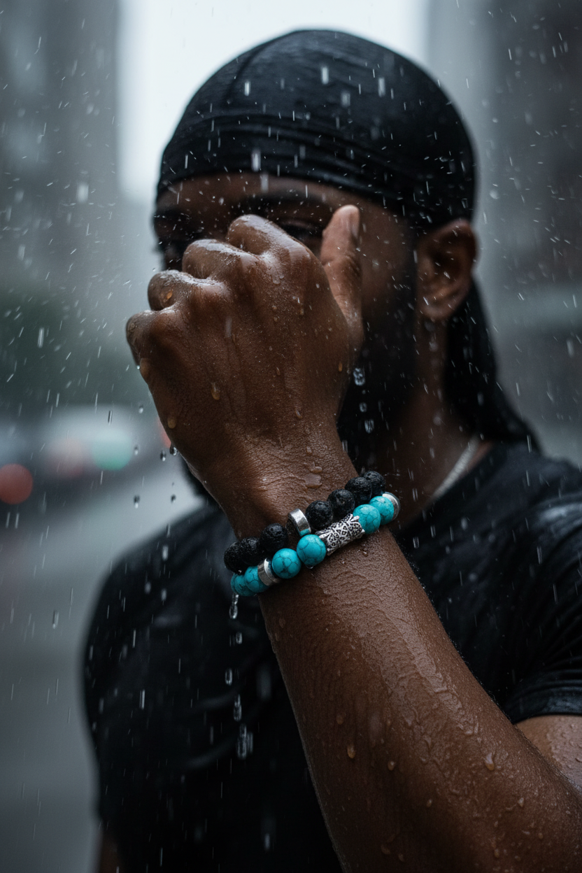 Men's/ Women's 10mm Turquoise stretch bracelet