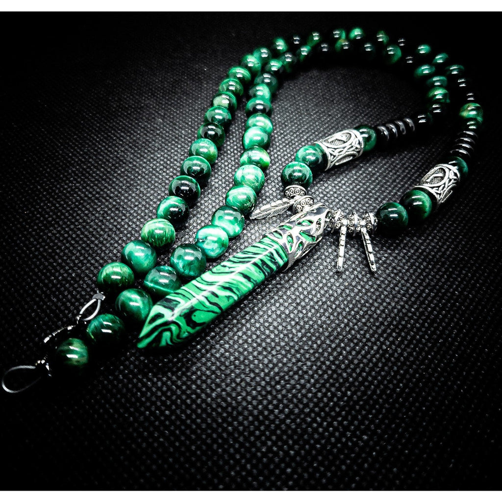 Matte Onyx Neck and Bracelet Set