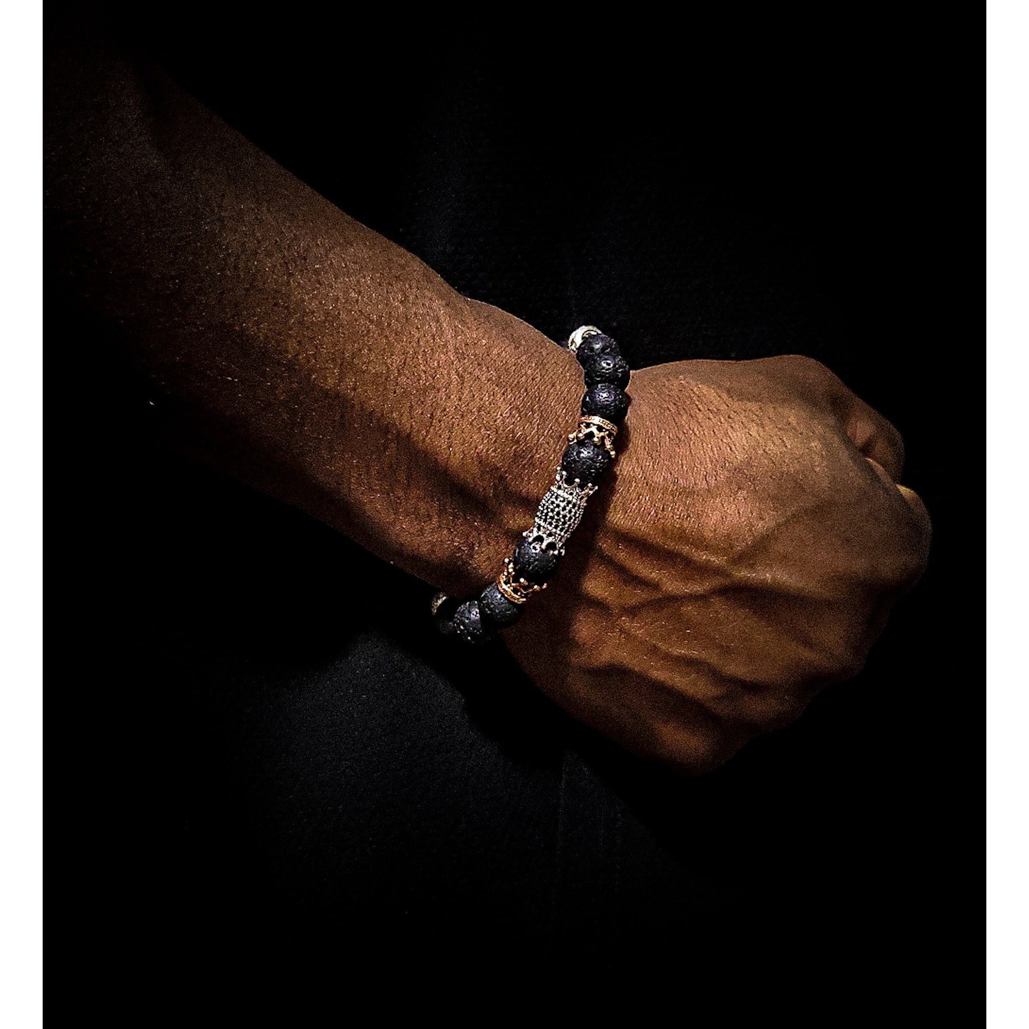 Volcanic Rock Stretch Bracelet