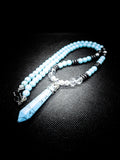 Stabilized Turquoise Clasps Necklace